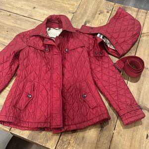 Authentic Burberry woman's quilted jacket